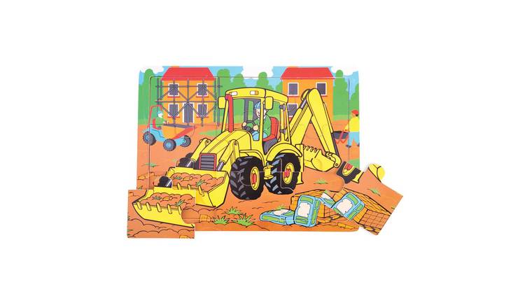 Bigjigs Toys Tray Puzzle - Digger - 2 Years +