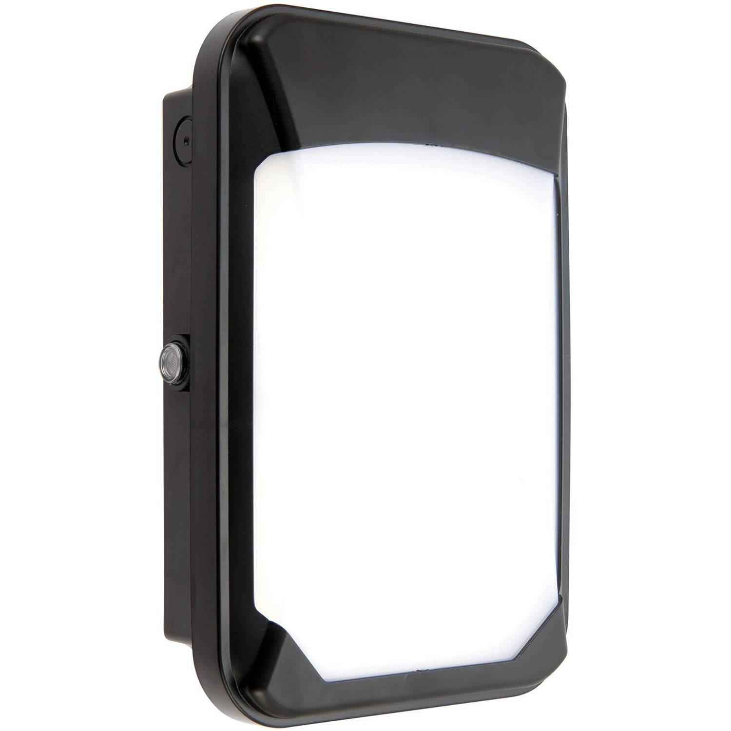 Loops Direct Photocell LED Bulkhead Wall Light - Black Cool White - Image 1