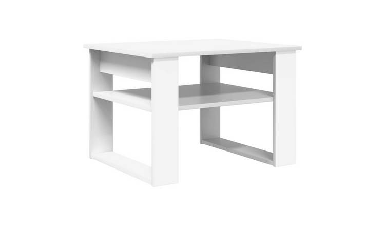 Walplus Engineered Wood Coffee Table - White - 64 x 54 x 44 cm