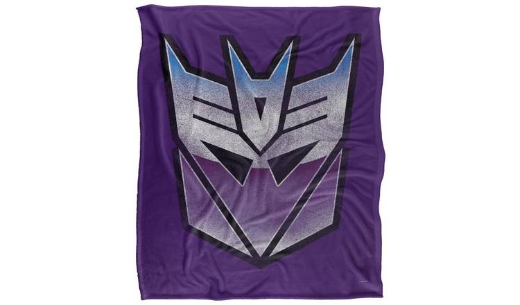 Transformers Decepticon Logo White Blanket - 152cm x 127cm