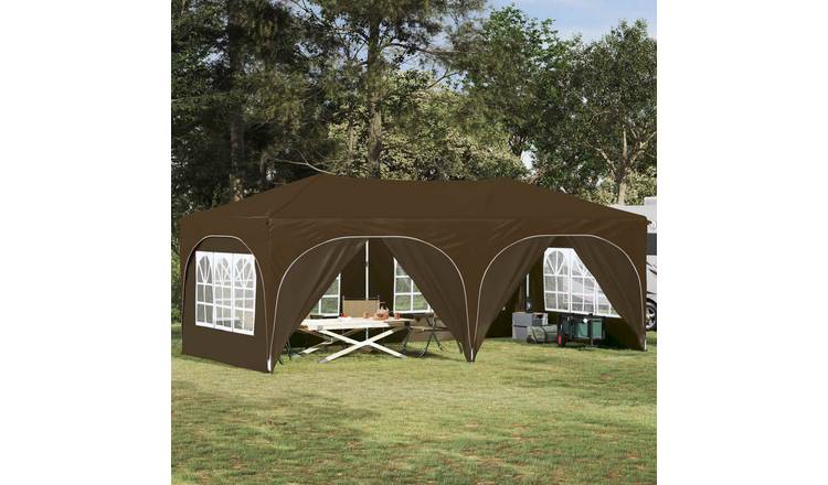 Walplus 575 x 288 x 245 cm Garden Oxford Fabric Pop-up Party Tent - Taupe