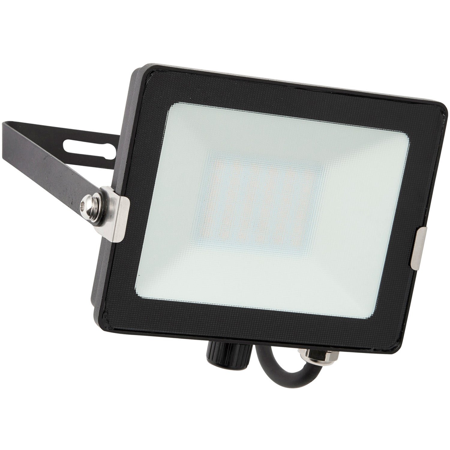 Loops Direct Pack of 2 30W Die Cast Aluminium LED Floodlight - Matt Black - Image 2