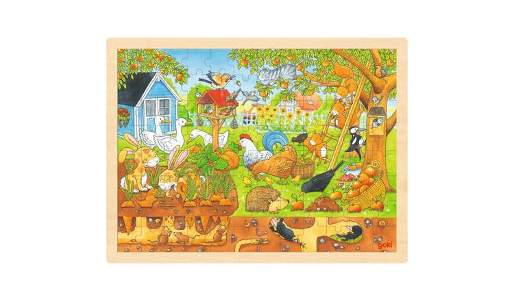 Goki Our Garden 96 Piece Wooden Jigsaw Puzzle
