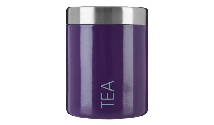 Orsina Liberty Enamel Tea Canister – Purple