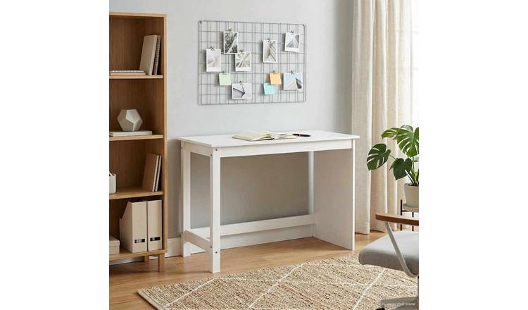 Walplus Solid Pine Desk - White - 112 x 50 x 75 cm