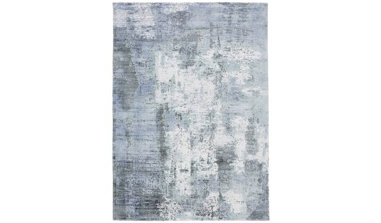 Mega Flooring Blue Handmade Abstract Rug - 120 x 170cm