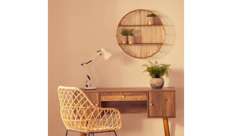 Orsina Matte Metal Desk Lamp – White