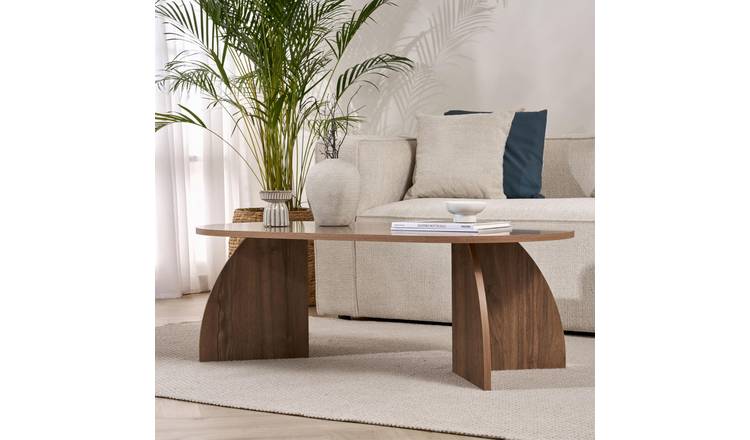 Decortie Meli̇na Particleboard Wood Effect Coffee Table - Walnut Effect