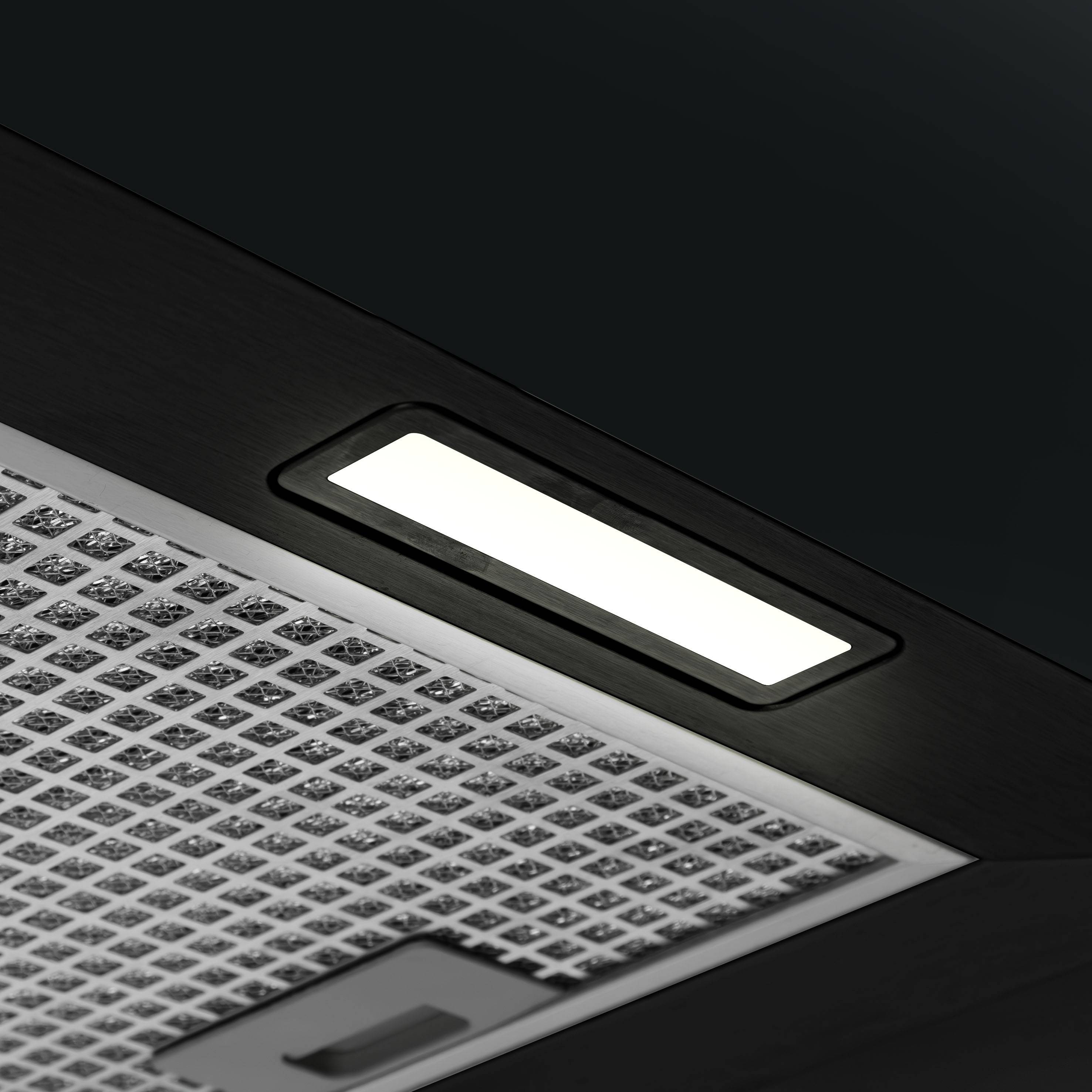 Baridi 40cm Square Island Cooker Hood - Black - Image 3