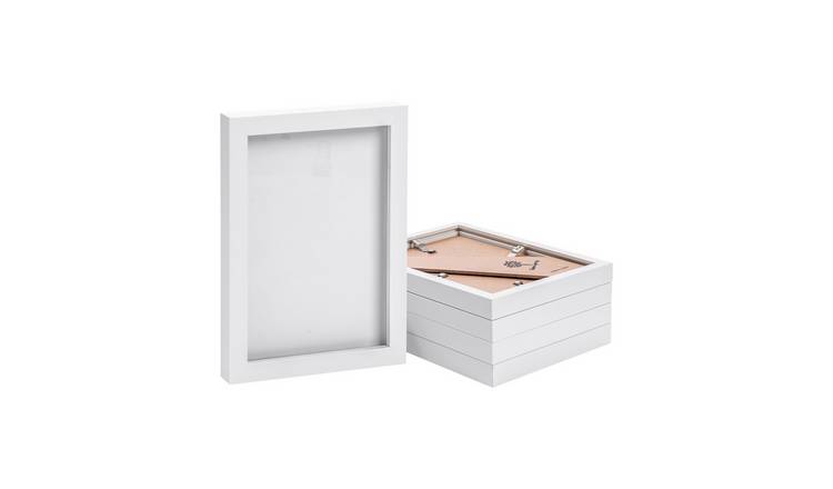 Nicola Spring Photo Frames - A5 - Set of 5 - White