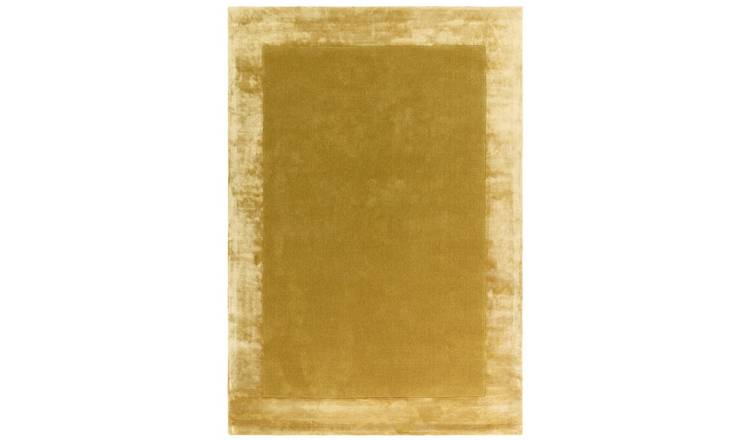 Mega Flooring Gold Handmade Bordered Rug - 80 x 150cm