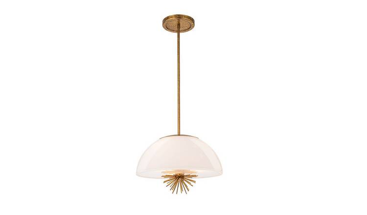 Elstead Staring 3 Arm Pendant Light - Distressed Gold