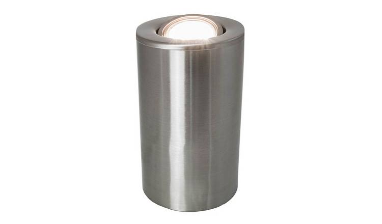 Happy Homewares Satin Chrome GU10 or Tilt Capability Floor Lamp - 10cm