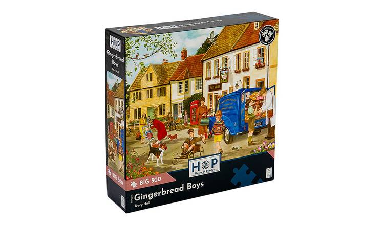 The House of Puzzles Gingerbread Boys BIG 500 Piece Jigsaw Puzzle