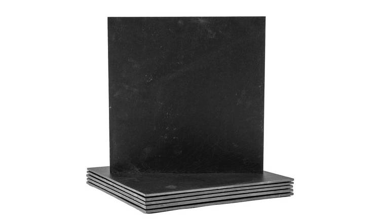 Argon Tableware Linea Square Slate Placemats - 33cm - Pack of 6