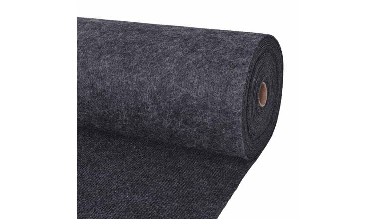 Walplus Polyester Carpet - Anthracite - 120 x 2000 cm