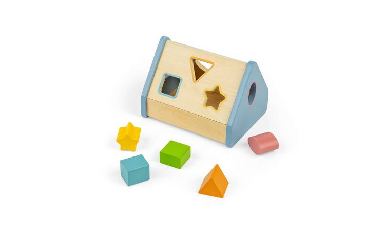 Bigjigs Toys Shape Sorter House - 12 Months +