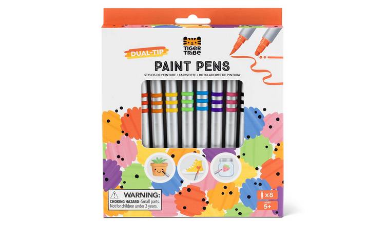 Tiger Tribe Dual Tip Paint Pens - 5 Years +