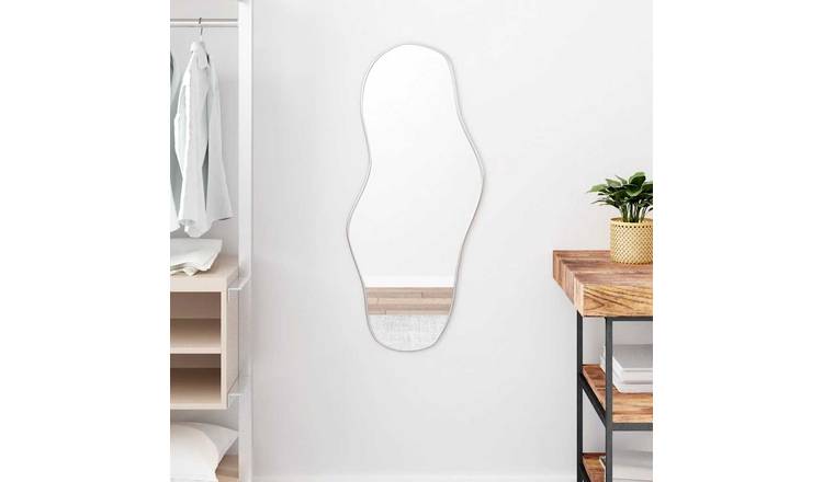 Walplus Glass Wall Mirror - Silver - 90 x 40 cm