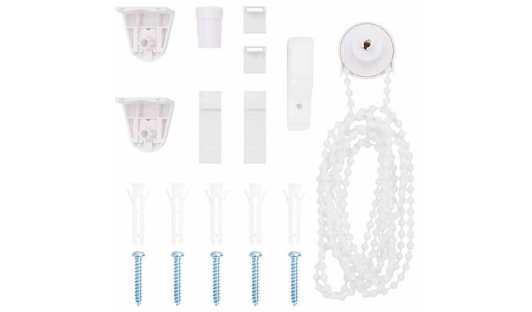 Walplus Pack of 19 PVC Roller Blind Fittings - White