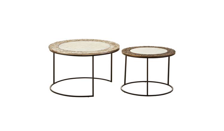 Orsina Glass and Steel Coffee Table - Black and Silver
