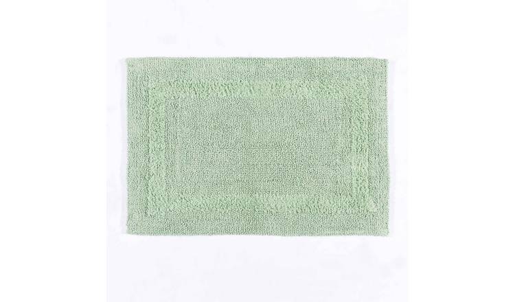 Homescapes Reversible Extra Large Bath Mat - Sage Green