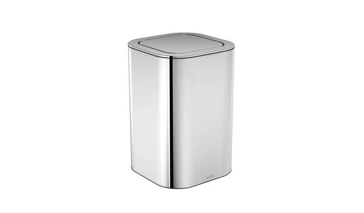 Cosmic Bathroom Bin - Glossy Stainless Steel