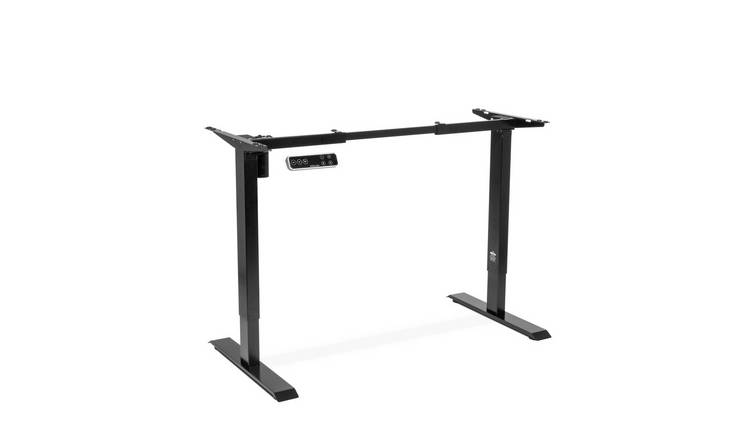 Dellonda Single Motor Adjustable-Height Desk Frame - Black