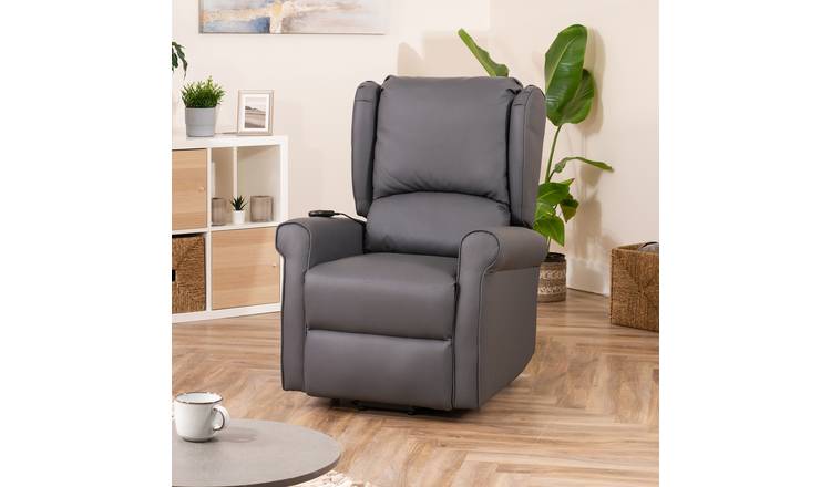 Artemis Home Corcoran Electric Riser Recliner with Massage and Heat - Grey