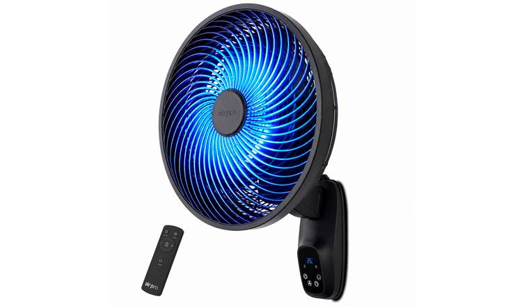 Air Pro 16in Wall Fan with Adjustable Tilt and 3 Speeds - Black