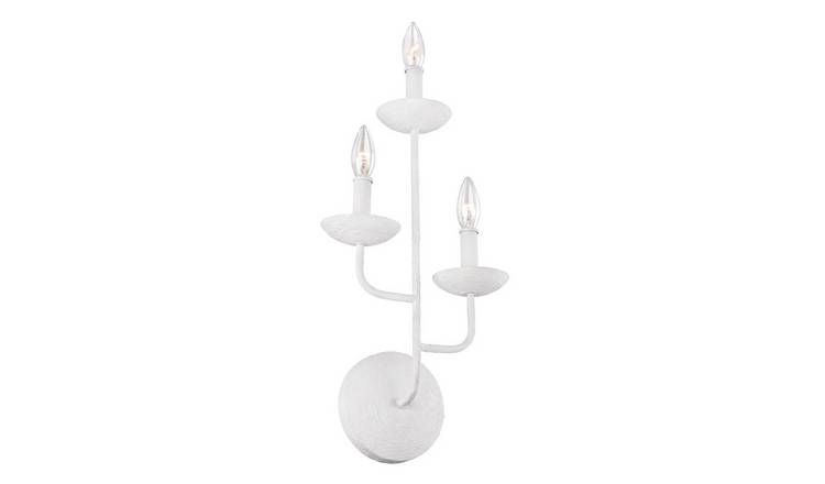Elstead Feiss 3 Arm Wall Light - Plaster White