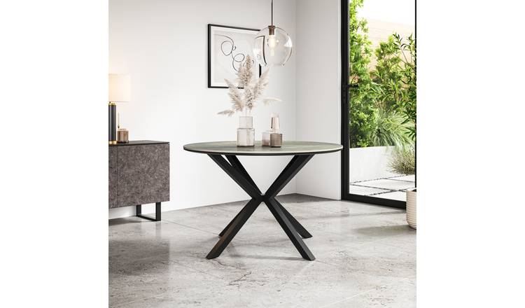 Furniture Online Calne Ceramic Dining Table - Light Grey