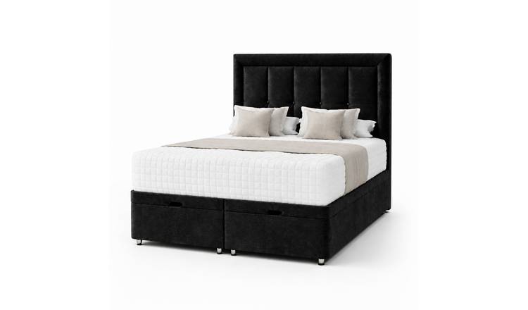 Comfy Deluxe Ren  6ft Super King  Ottoman End Lift  Bed Set - Naples Black