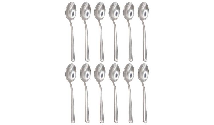 Argon Tableware Tondo Stainless Steel Teaspoons - Pack of 12