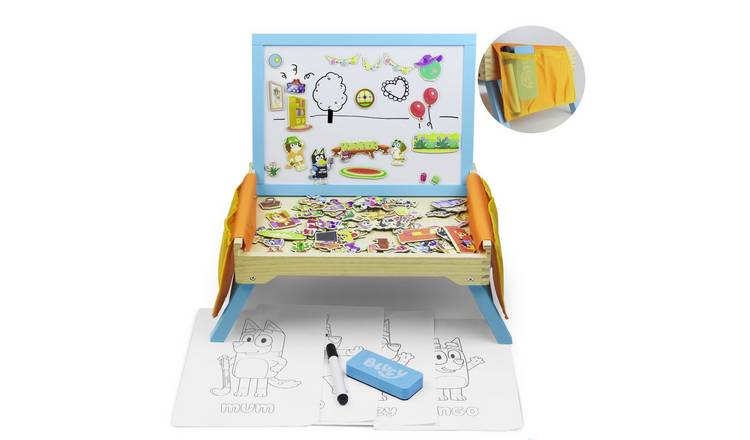 Bluey Creation Station 2 In 1 Magnetic Whiteboard And Lap Tray - Multicoloured