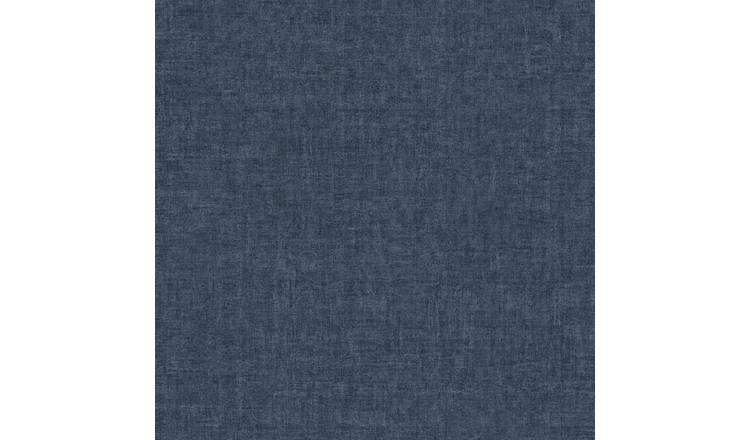 Grandeco Plaster Effect Cine Textured Wallpaper - Navy Blue