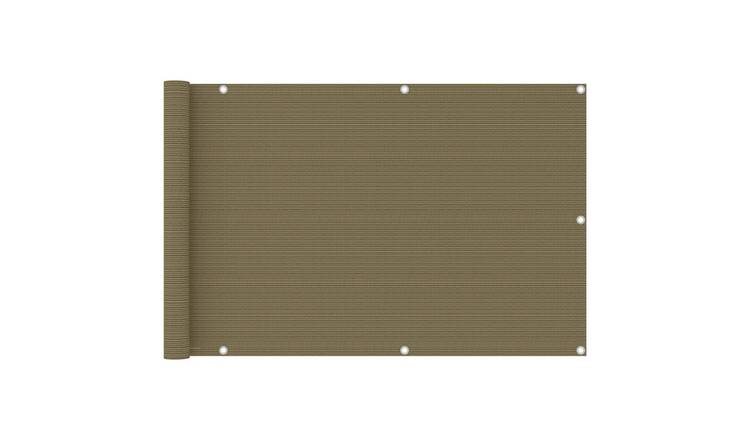 Walplus HDPE Balcony Screen - Taupe - 90 x 400 cm