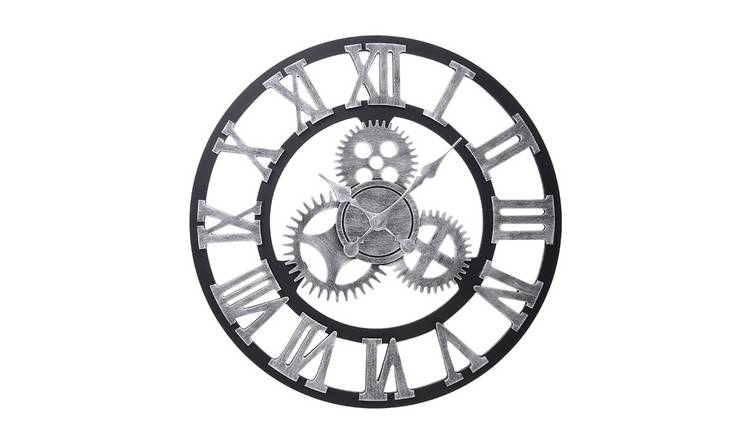 Living and Home Large Roman Numeral Wall Clock