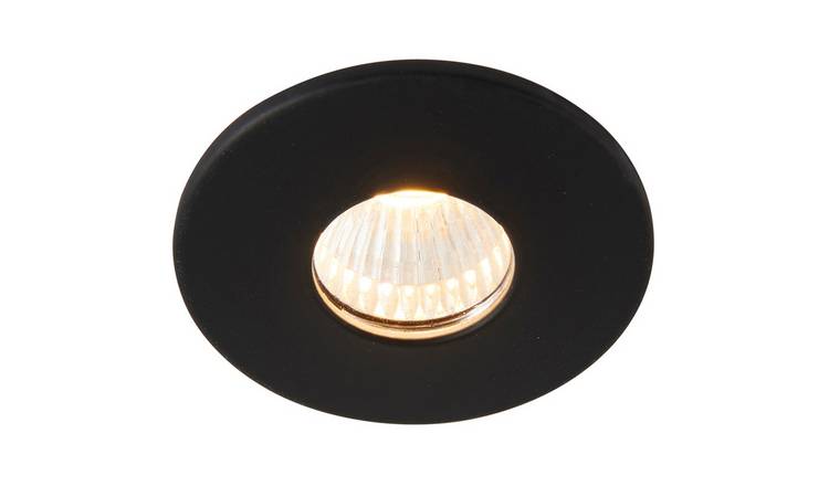 Loops Direct Die Cast Aluminium Mini Recessed Downlight - Matt Black
