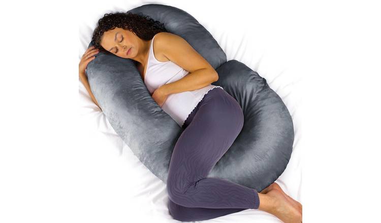 Aamira C Shape Memory Foam Pregnancy Pillow 140cm - Dark Grey