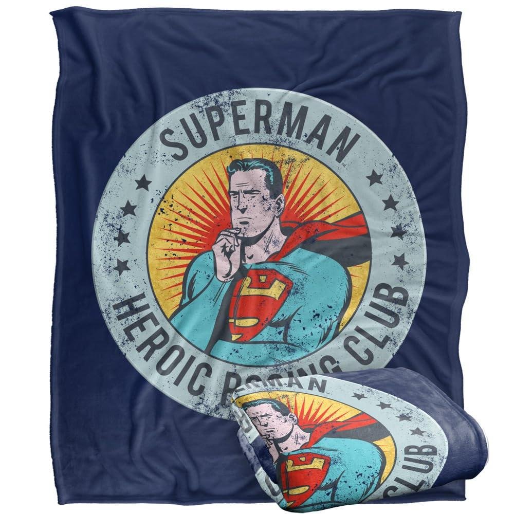 Superman Heroic Posing Club Blanket - 147cm x 91cm - Image 2