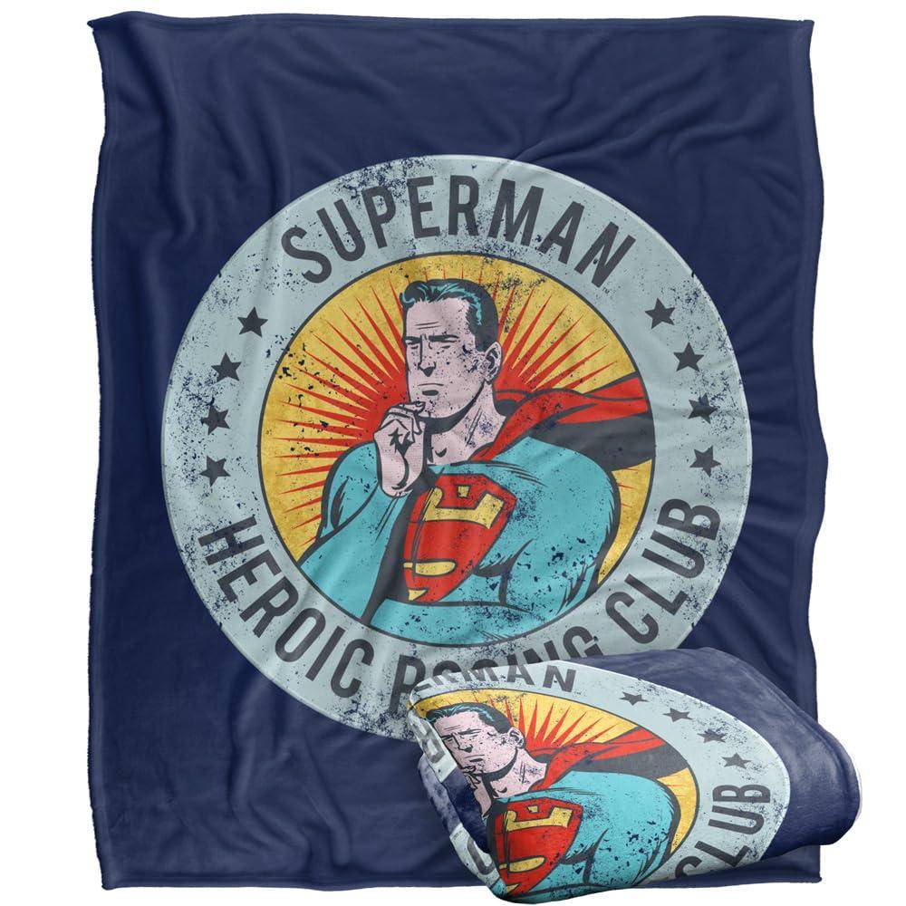 Superman Heroic Posing Club Blanket - 147cm x 91cm - Image 2