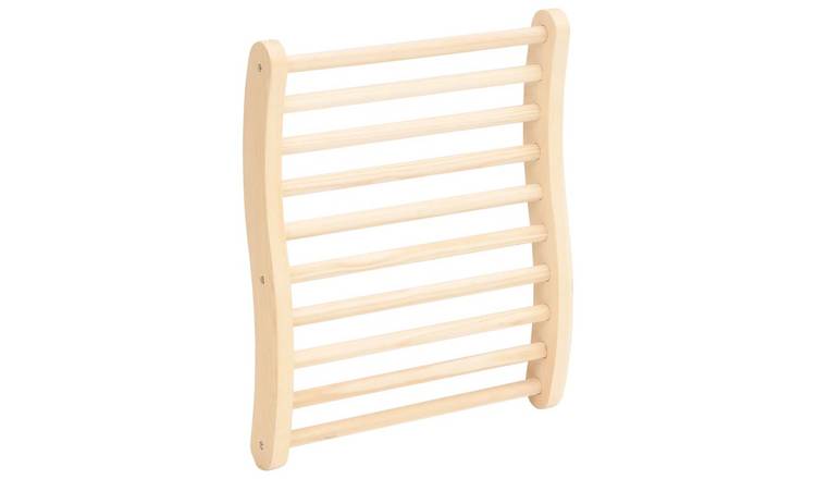 Walplus Wood S-Shape Sauna Backrest - 50 x 40 x 7.5 cm