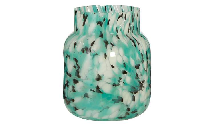 Orsina Calla Small Speckle Vase - Turquoise