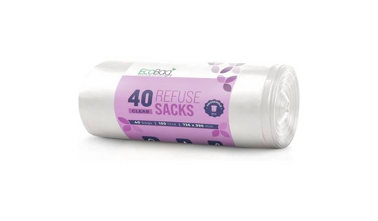 EcoBag 100L Heavy Duty 22 Micron Bin Liners - Pack of 40