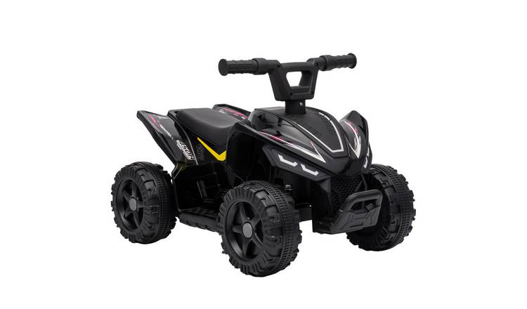 AIYAPLAY 6V 25kg Max Load 18-48 Months Electric Ride on Quad Bike – Black