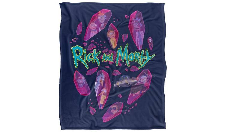 Rick And Morty Death Crystal Futures Soft Touch Blanket - 147cm x 91cm