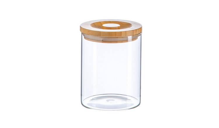 Argon Tableware Scandi Storage Jar with Wooden Lid