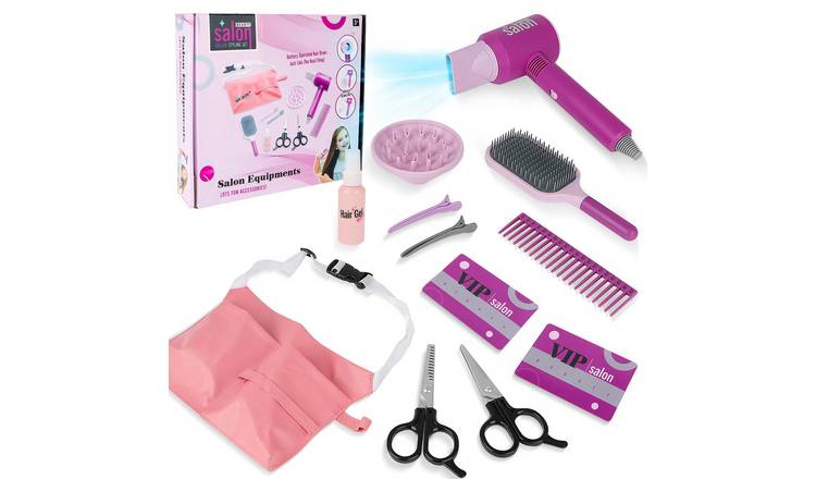 deAO Pretend Makeup And Hairdressing Play Set - Purple