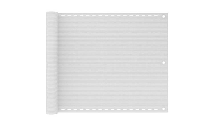 Walplus HDPE Balcony Screen - White - 75 x 400 cm